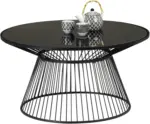 mömax Couchtisch in Schwarz Ø ca. 80cm