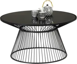 Couchtisch in Schwarz Ø ca. 80cm