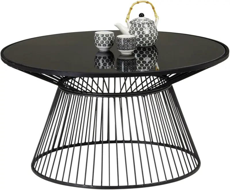 Couchtisch in Schwarz Ø ca. 80cm