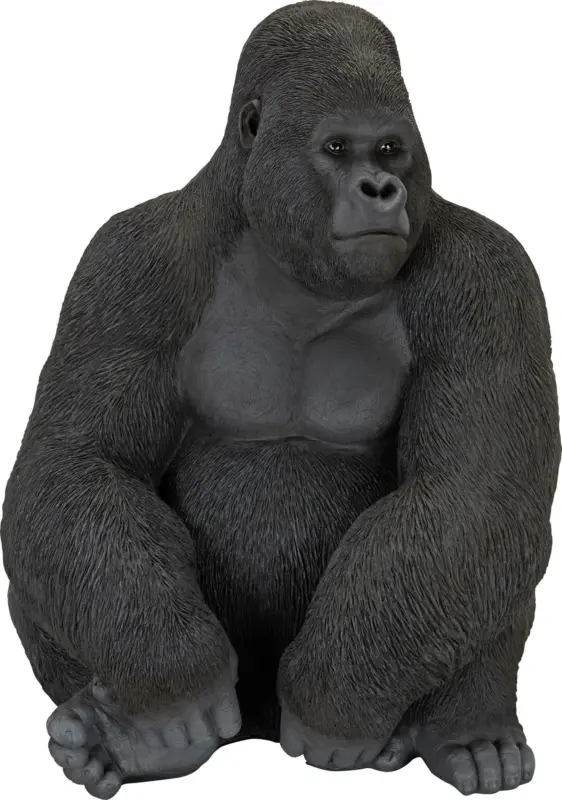 Dekotier in Grau/Schwarz