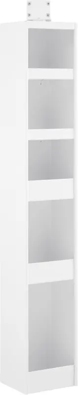 Badezimmerregal aus Metall in Weiß