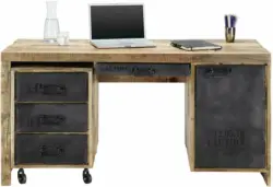 Schreibtisch aus Mangoholz Massiv