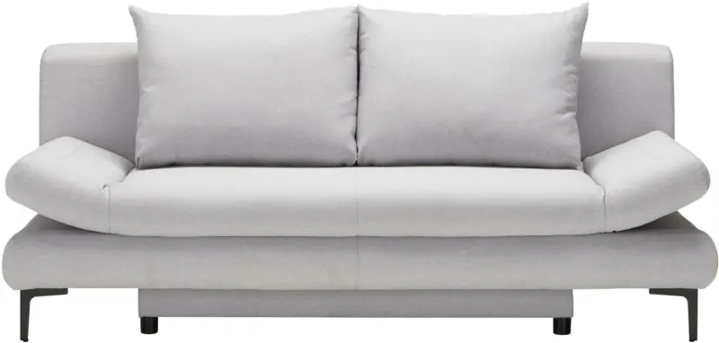 Schlafsofa in Hellgrau mit Bettfunktion