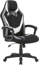 Drehstuhl in Schwarz/Weiß