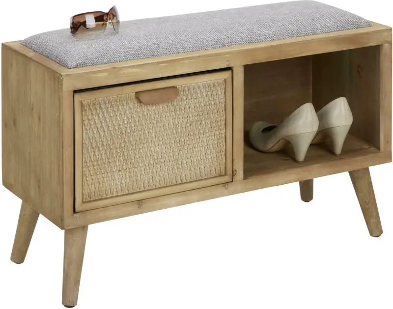 Sitzbank aus Tanne teilmassiv