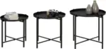 mömax Beistelltischset in Schwarz, 3-teilig