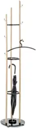 Kleiderständer in Buche/Schwarz
