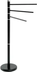 Handtuchständer aus Metall in Schwarz