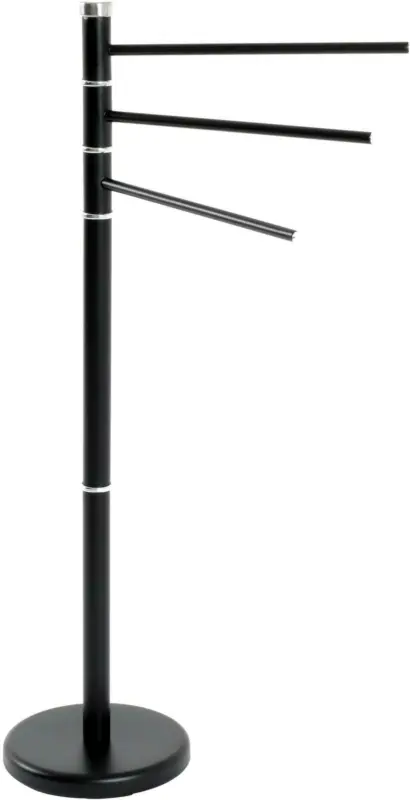 Handtuchständer aus Metall in Schwarz