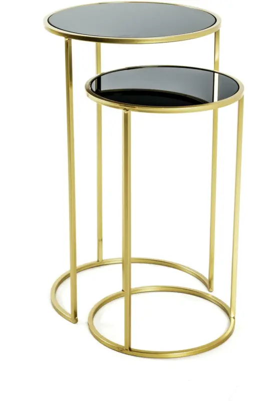 Blumensäule Cardiff in Schwarz/Gold