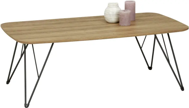 Couchtisch in Schwarz/Eichefarben