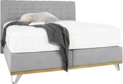 Boxspringbett in Grau ca. 160x200cm