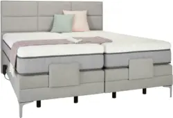 Boxspringbett in Grau ca. 180x200cm