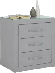 Nachtkästchen in Grau