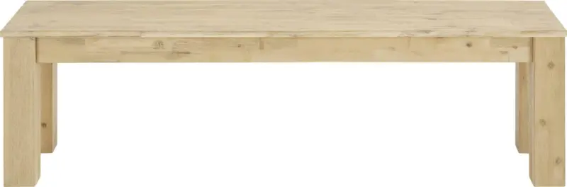 Sitzbank aus Akazie teilmassiv