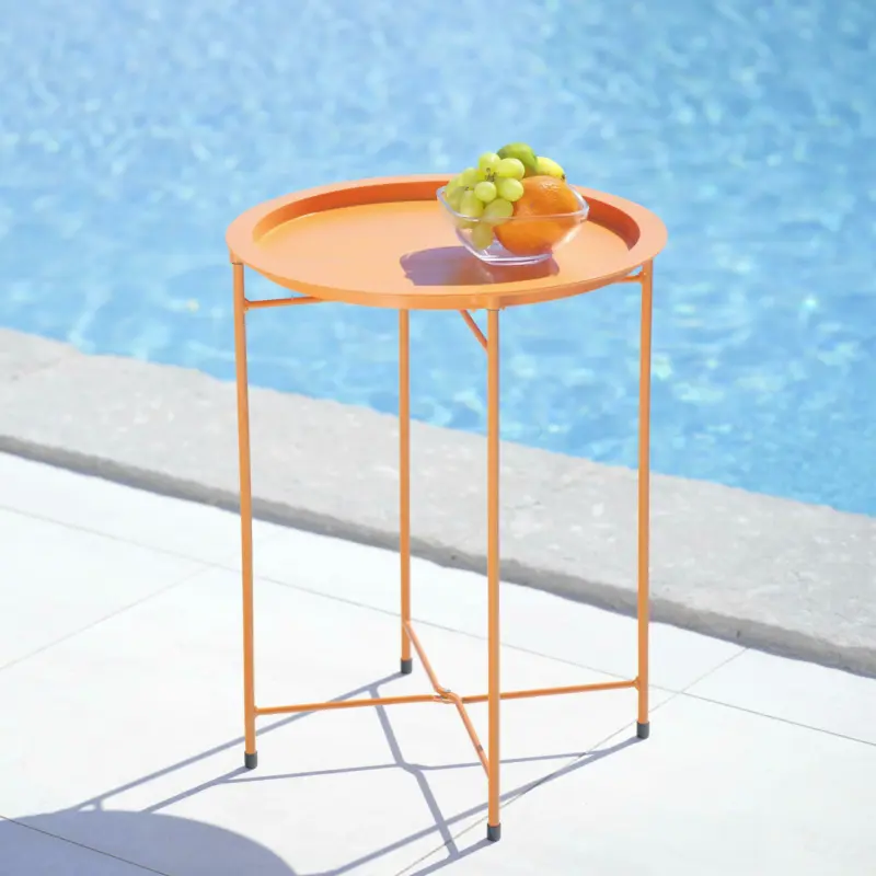 Gartentisch 'Carole' ca. 40x51,5 cm, orange