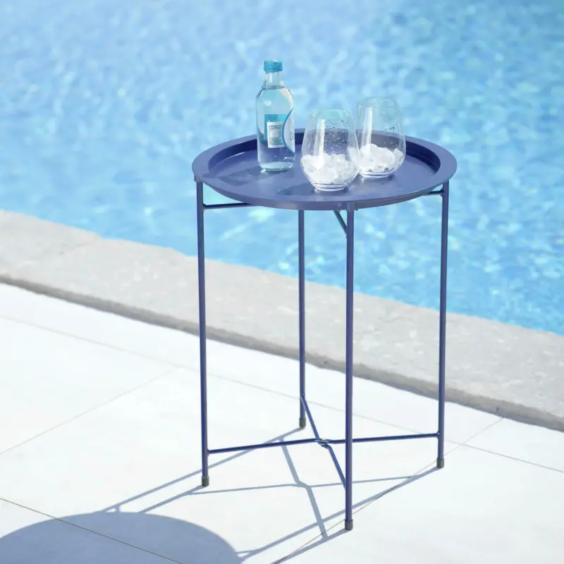 Gartentisch 'Carole' ca. 40x51,5 cm, dunkelblau