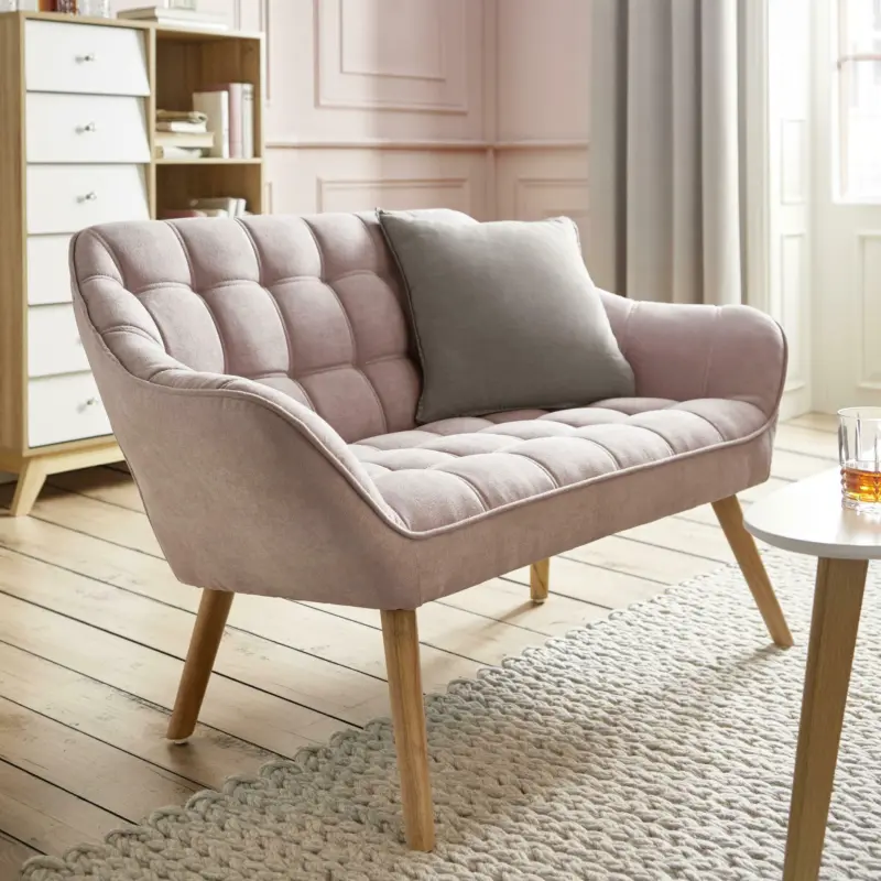 Sofa 'Monique', rosa