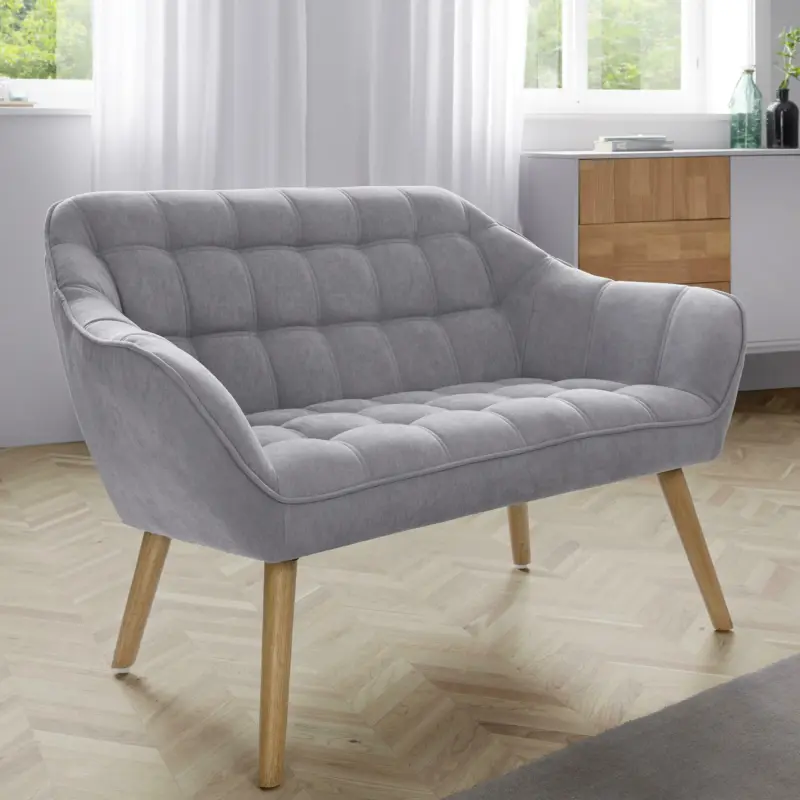 Sofa 'Monique', hellgrau