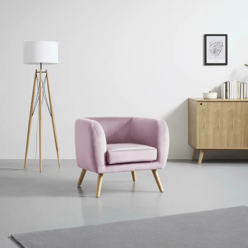 Sessel 'Bruno', rosa