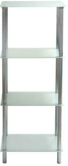 Regal Weiß/Chromfarben