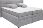 mömax Boxspringbett in Grau ca. 180x200cm