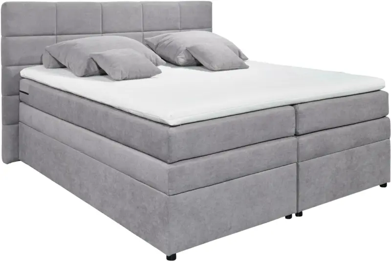 Boxspringbett in Grau ca. 180x200cm