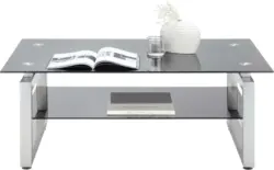 Couchtisch in Schwarz/Chromfarben