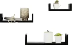 Wandboardset Schwarz, 3-teilig