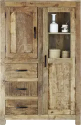 Highboard aus Mangoholz Massiv