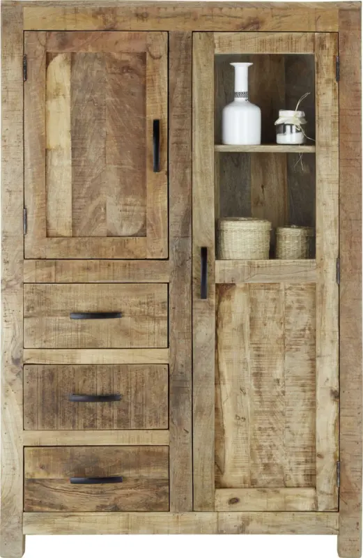 Highboard aus Mangoholz Massiv