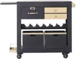 mömax Servierwagen aus Metall/Akazie Massiv