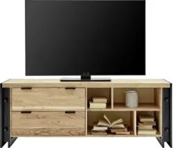 TV-Element in Naturfarben Massiv