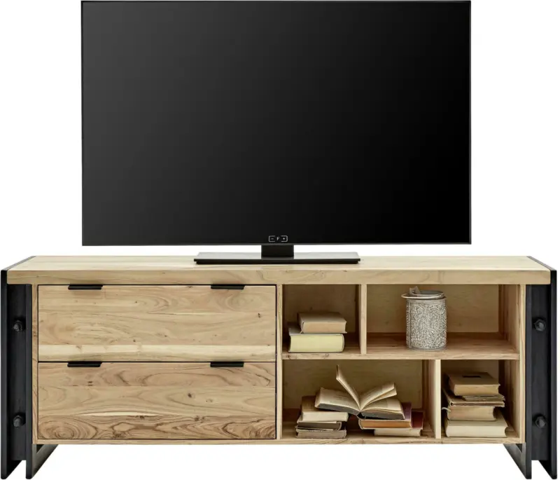 TV-Element in Naturfarben Massiv