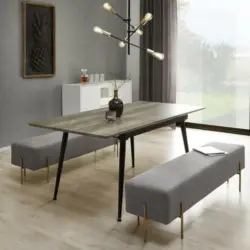 Sitzbank 'Haley', hellgrau