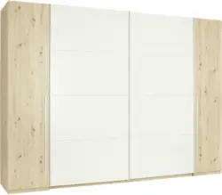 Schwebetürenschrank in Eichefarben