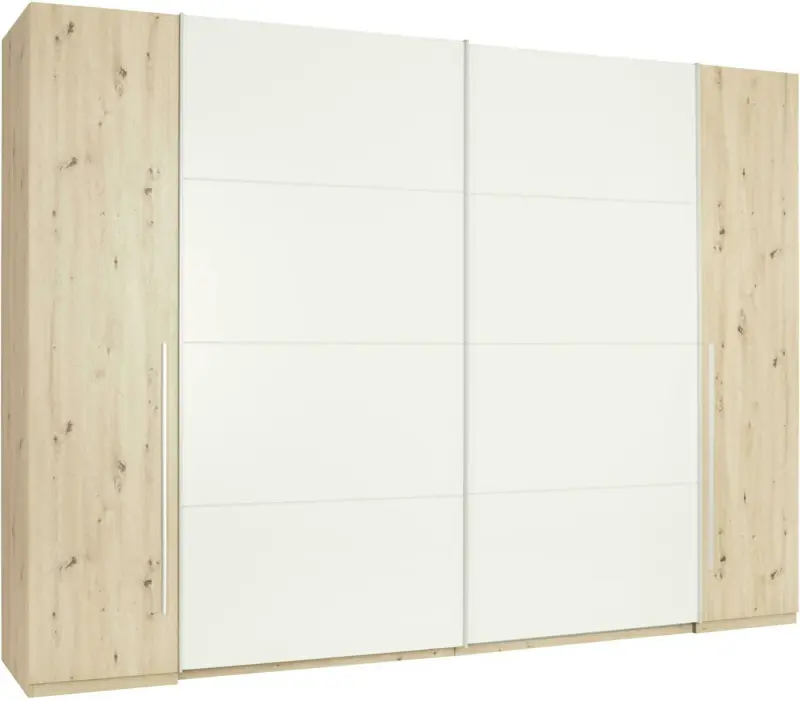 Schwebetürenschrank in Eichefarben