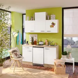 Küchenblock Venezia Valero Weiß/Eiche