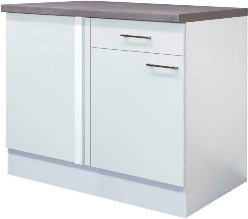 Eckunterschrank Weiß