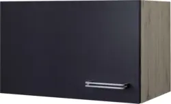 Küchenoberschrank Anthrazit/Eiche