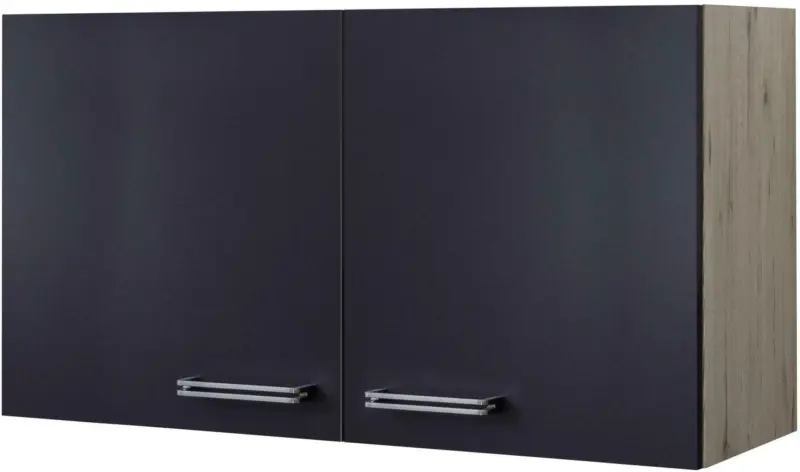 Küchenoberschrank Anthrazit/Eiche