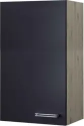 Küchenoberschrank Anthrazit/Eiche