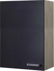 Küchenoberschrank Anthrazit/Eiche