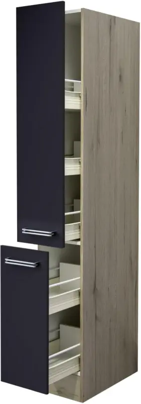 Apothekerschrank Anthrazit/Eiche