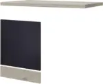 mömax Geschirrspülerblende Anthrazit/Eiche