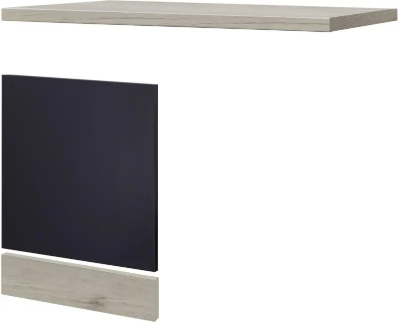 Geschirrspülerblende Anthrazit/Eiche