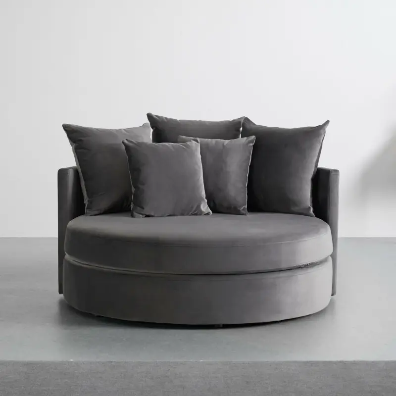 Sofa 'Elena', inkl. Kissen, grau