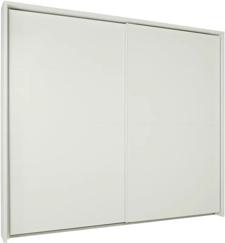 Schwebetürenschrank in Weiß