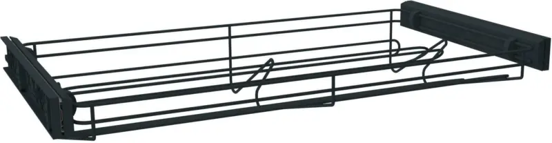 Schuhablage aus Metall in Anthrazit