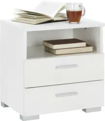 Nachtkästchen in Weiß